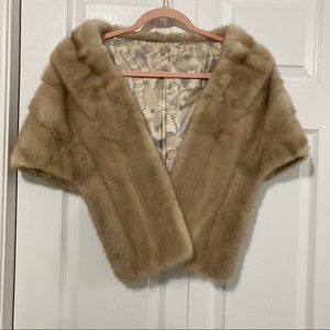 Vintage Mink Stole champagne/blonde